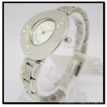 Les montres de montre de dames de montre d&#39;acier inoxydable regardent des dames